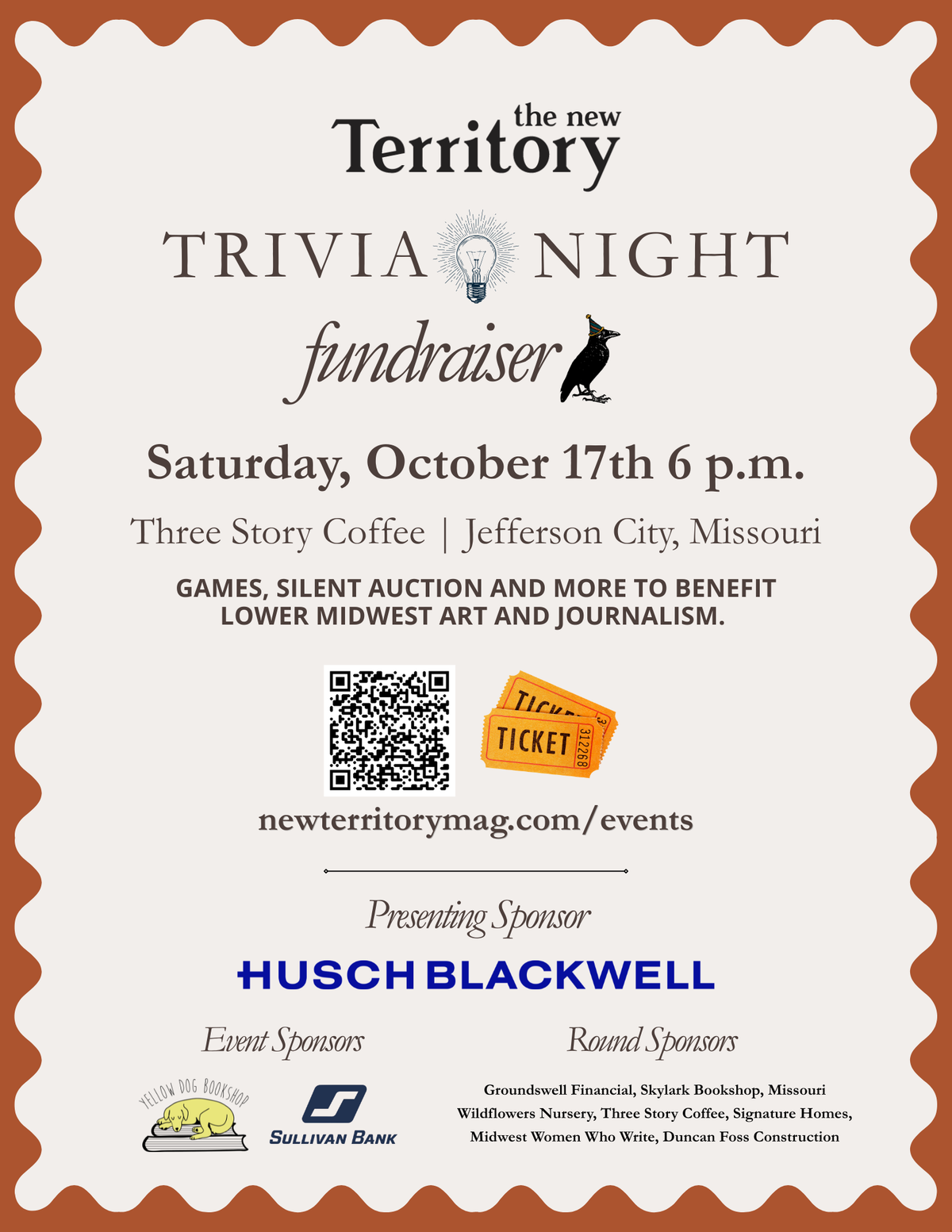 Oct. 17 Trivia Night Ticket